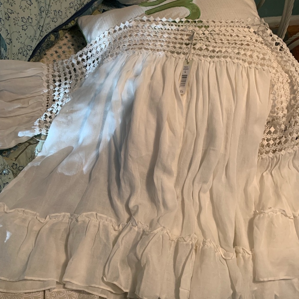 White crochet top